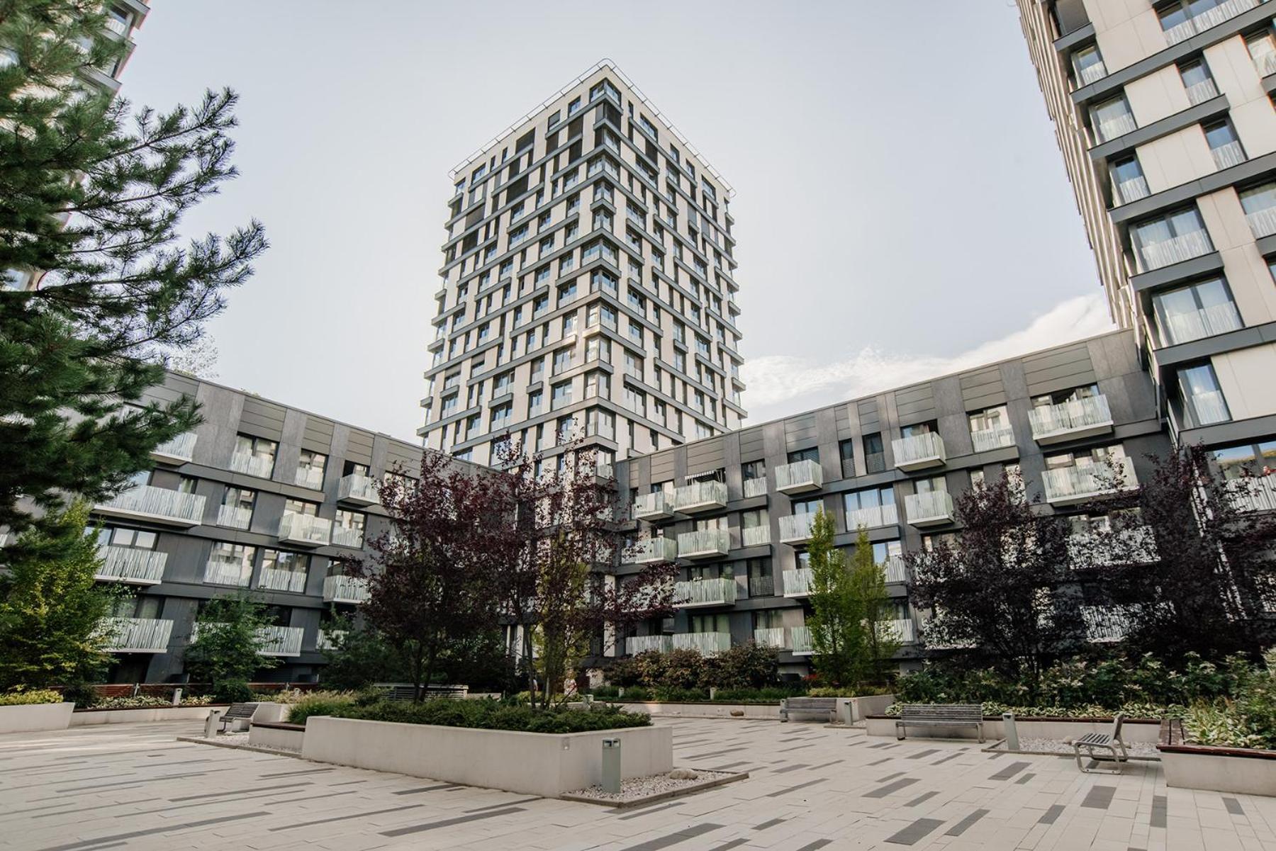 Ferienwohnung Garden Towers Prag Exterior foto